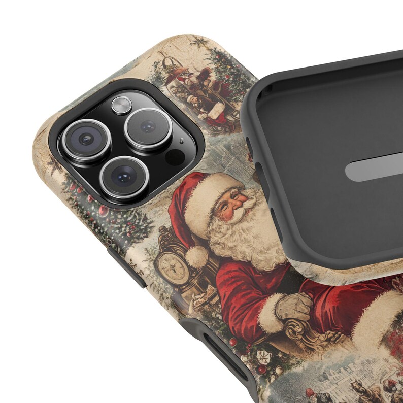 Vintage Santa MagSafe Phone Case Vintage Christmas Phone Case Vintage Santa Phone Case iPhone Phone Case Magsafe Tough Case Christmas Gift image 8