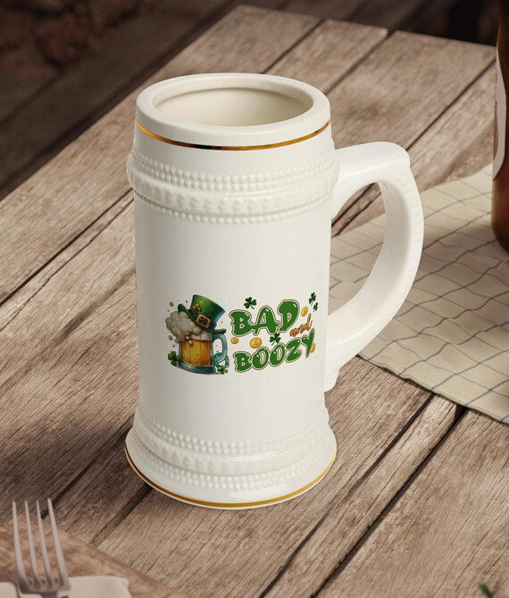 Custom St. Patricks Beer Mug Custom St. Patricks Beer Mug St Patricks Mug St Patricks Drink St Patricks Gift Custom Irish Beer Mug