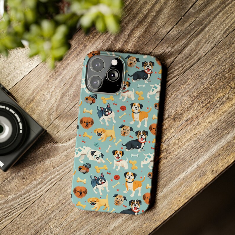 Jolie coque de téléphone pour chien, coque pour iPhone 15, 14, 13, 12, 11, X, XR, XS, 8, 7 toutes les tailles Joli cadeau pour elle, cadeau personnalisé, nouveau cadeau pour les amoureux des chiens, maman de chien image 8