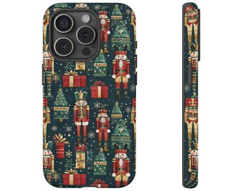 Christmas Nutcracker Phone Case Christmas Phone Case iPhone Tough Phone Cases Samsung Nutcracker Phone Case Christmas Gift