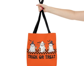 Trick Or Treat Bag Halloween Bags Halloween Treat Bags Scary Bags Halloween Candy Bag Halloween Tote Kids Candy Bag Pumpkin Bag Ghost Bag