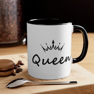Queen Crown Mug, Queen Mug, King and Queen Mugs, Mug for Wife, Mug for Girlfriend, Mother&#39;s Day Mug, Wedding Gift, Engagement, Queen Gift