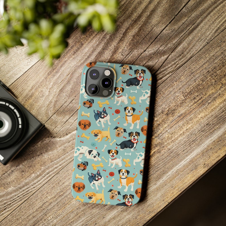 Jolie coque de téléphone pour chien, coque pour iPhone 15, 14, 13, 12, 11, X, XR, XS, 8, 7 toutes les tailles Joli cadeau pour elle, cadeau personnalisé, nouveau cadeau pour les amoureux des chiens, maman de chien image 9