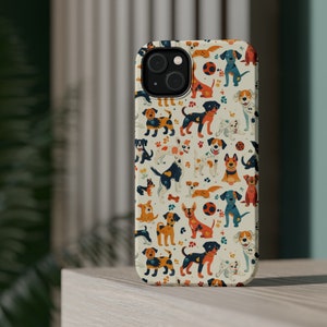 Süße Hunde MagSafe Tough Case iPhone 15,14,13 Alle Modelle Niedlicher Hundeliebhaber Telefonkasten Hund Mama Geschenk Hund Mama Handyhülle Hund Papa Geschenk Bild 7