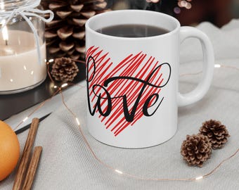 Custom Valentines Mug Couple Love Mug Day Mug Valentines Gift Valentines Cup Cute Gift for Girlfriend Couples Mug