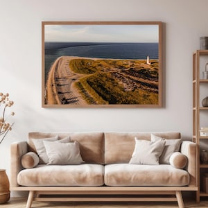 Nantucket Photo, Great Point Light House Print, Aerial Beach Art, Nantucket Print, Summertime Wall Art, New England Lighthouse Photography