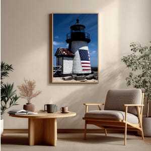 Brant Point Lighthouse Photo: Nantucket New England Print image 3