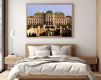 Belvedere Palace Print, Vienna Print, Austrian Photography, Castle Wall Art