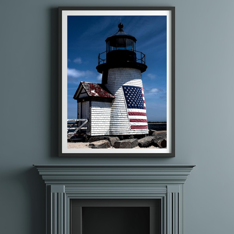 Brant Point Lighthouse Photo: Nantucket New England Print image 1