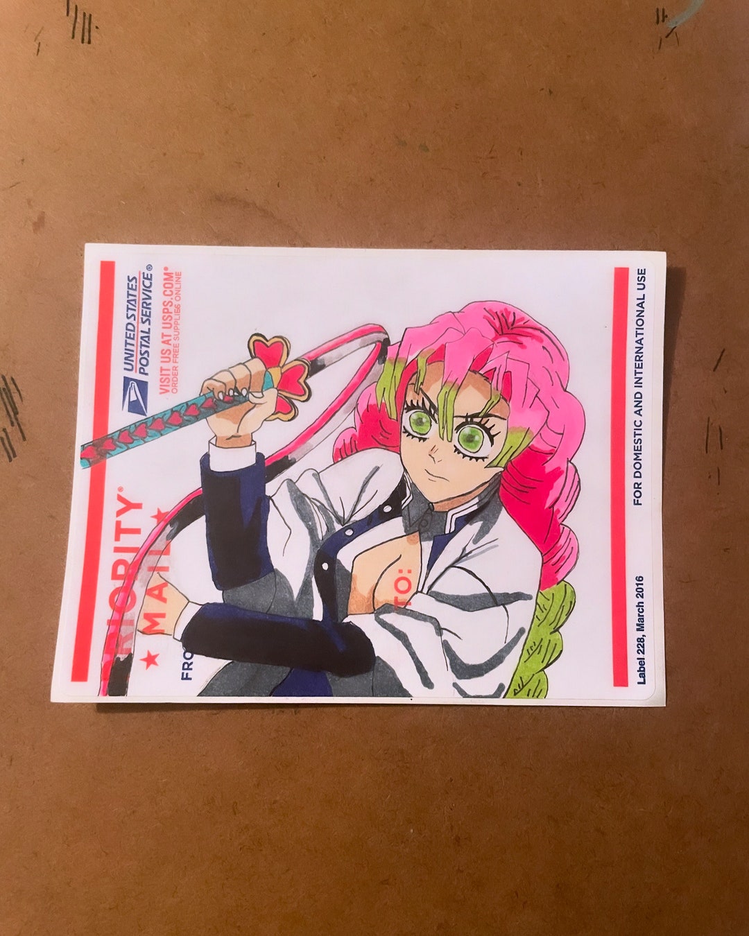 Mitsuri (hand Drawn Sticker) Demon Slayer - Etsy