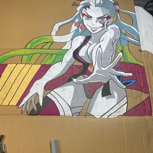 Retrato de cartón de tamaño real de Daki (demon slayer).