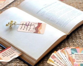 Inspirational Bible Verse Cards: Boho Christian Gift, Scripture Encouragement