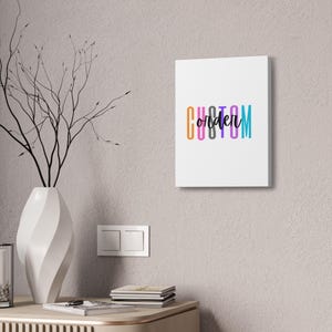 Custom Stretched Canvas Wall Art for Corporate Gifts | Personalized Business Appreciation or Office Decor