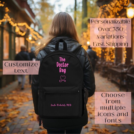 Doctor Gift for Women Doctor Backpack Custom Doctor Bag Personalized Md Gift for Medical School Graduation Gift Resident Gift Phd Gift Etsy UK