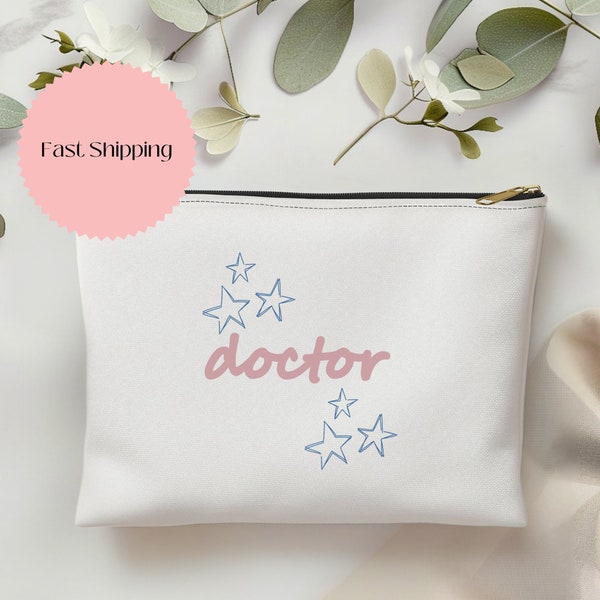 Doctor Accessory Pouch for doctor gift for physician cosmetic pouch for MD accessory bag for medical student bag for med school graduation