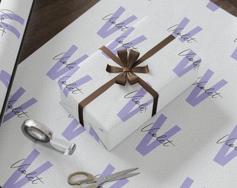 Papel de regalo personalizado con collage de nombres, papel de regalo personalizado con nombre, papel de regalo personalizado, papel de regalo de cumpleaños, papel de regalo para baby shower