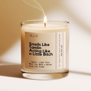 Personalized Message Book Lover Candle,Book Candle,Funny Candle,AcomafDrama Humorous Candle,Custom Tamlin&#39;s a Bitch Candle,Acotar VelarisFan
