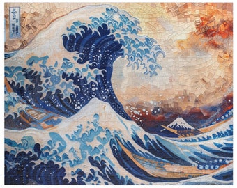 神奈川沖浪裏 ジグソーパズル 大人向け | 葛飾北斎作品 | 高級木製