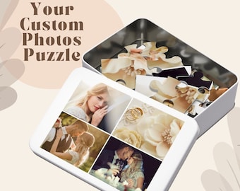 Custom Jigsaw Puzzle From Photo Personalized Photo Gift  Family Photo Portraits Family Pets Custom Puzzle FromYour Photo Unique Gift Wedding