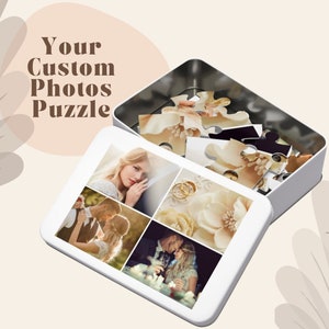 Custom Jigsaw Puzzle From Photo Personalized Photo Gift  Family Photo Portraits Family Pets Custom Puzzle FromYour Photo Unique Gift Wedding