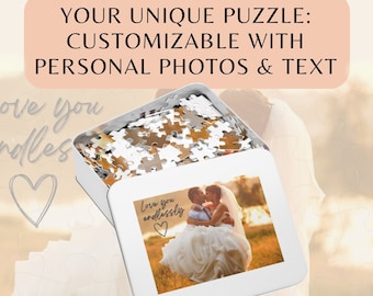 Personalized Puzzle Custom Puzzle from Photo Text Family Photo Portraits Family Pets Anniversary Gift Wedding Gift Jigsaw Puzzle Unique Gift
