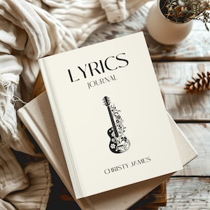 Personalisiertes musikalisches Notizbuch Lyrisches Journal Kundenspezifisches Songwriten Notizbuch Musiker Tagebuch Geschenk für Songwriter Schreiben Texte Herren Song Journal