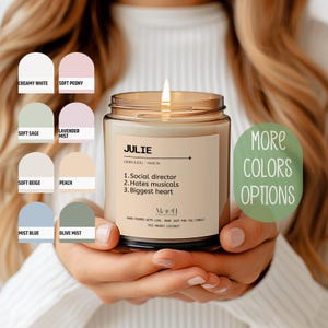 Personalized Name Definition Candle Custom Funny Birthday Gift for Best Friend Mom Dad Sister Aunt Coworker Unique Personalized Candle for