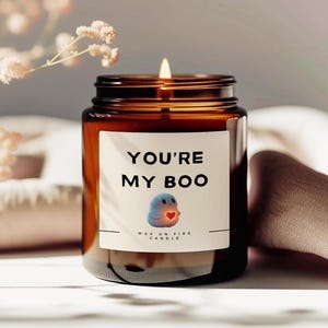 You&#39;re My Boo Candle Funny Love Candles, Personalized Candle, Cute Halloween Candles,Halloween Gifts Boo Basket Stuffers Fall Spooky Candles