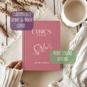 Personalisiertes musikalisches Notizbuch Lyrisches Journal Kundenspezifisches Songwriten Notizbuch Musiker Tagebuch Geschenk für Songwriter Schreiben Texte Herren Song Journal