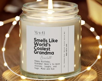 Kundenspezifische Gerüche wie die coolsten Gigi-Geschenke der Welt, Muttertagsgeschenk, Geburtstagskerzengeschenk für Großmutter, Weihnachtslustige Oma-Kerze