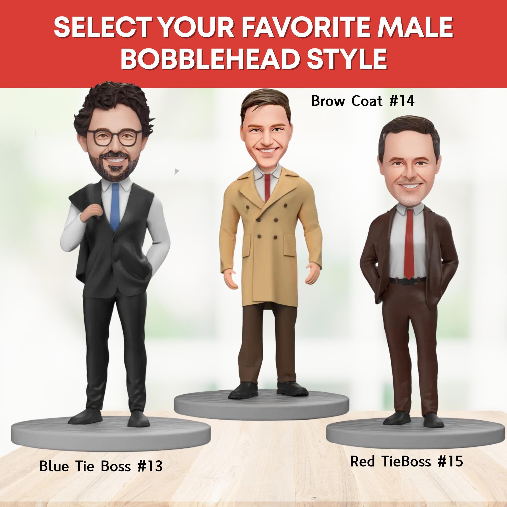 Custom Bobblehead Personalized Best Boss Figurine with Engraved