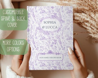 Libro de recetas personalizado Libro de cocina familiar personalizado Libro de recetas con nombre Diario de cocina para parejas Regalo de compromiso Chef familiar Inauguración de la casa para parejas