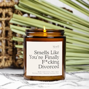 Finally Divorced Candle Funny Divorce Gift for Women Divorce Party Decor Newly Single Gift Breakup Candle Self Care Gift for Best Friend