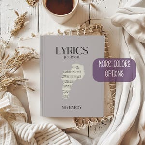 Personalisiertes musikalisches Notizbuch Lyrisches Journal Kundenspezifisches Songwriten Notizbuch Musiker Tagebuch Geschenk für Songwriter Schreiben Texte Herren Song Journal
