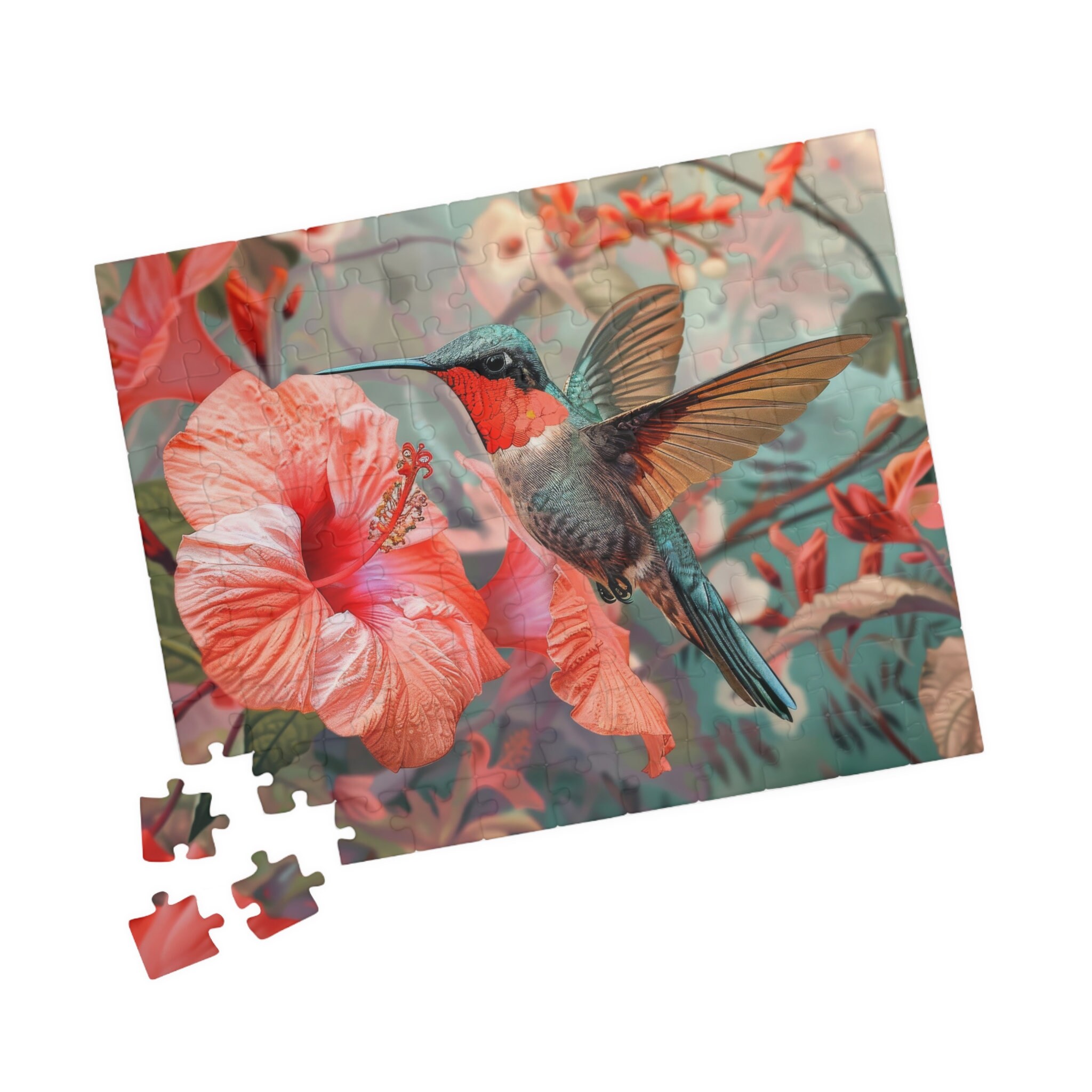 1000-Teile Puzzle „Kolibri & Blumen“ – Farbenfrohes Natur-Puzzle Für Erwachsene, 50 X 70 Cm