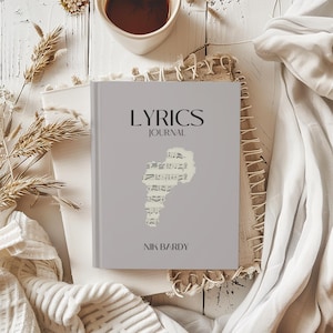 Personalisiertes musikalisches Notizbuch Lyrisches Journal Kundenspezifisches Songwriten Notizbuch Musiker Tagebuch Geschenk für Songwriter Schreiben Texte Herren Song Journal