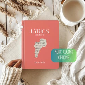 Personalisiertes musikalisches Notizbuch Lyrisches Journal Kundenspezifisches Songwriten Notizbuch Musiker Tagebuch Geschenk für Songwriter Schreiben Texte Herren Song Journal