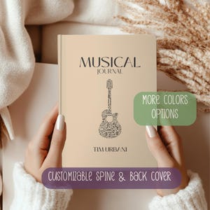 Personalisiertes musikalisches Notizbuch Lyrisches Journal Kundenspezifisches Songwriten Notizbuch Musiker Tagebuch Geschenk für Songwriter Schreiben Texte Herren Song Journal