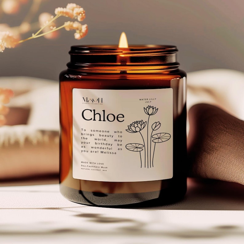 Me Not Birth Flower Candle,thinking of You,custom Candle