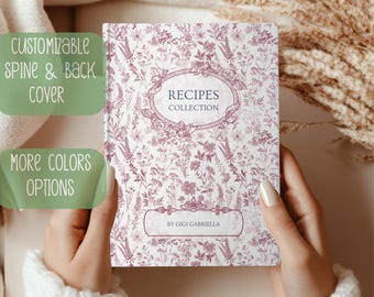 Personalized Recipe Book Gift for Grandma Custom Family Cookbook Name Recipe Book for Mom Aunt Mothers Day Nana Gigi Gift for Grandparents