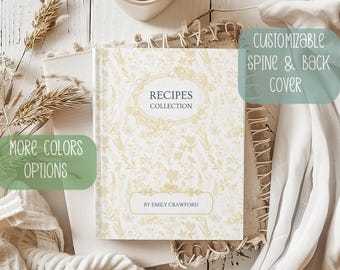 Personalized Recipe Book Gift for Grandma Custom Family Cookbook Name Recipe Book for Mom Aunt Mothers Day Nana Gigi Gift for Grandparents