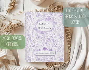 Personalized Recipe Book Gift for Grandma Custom Family Cookbook Name Recipe Book for Mom Aunt Mothers Day Nana Gigi Gift for Grandparents
