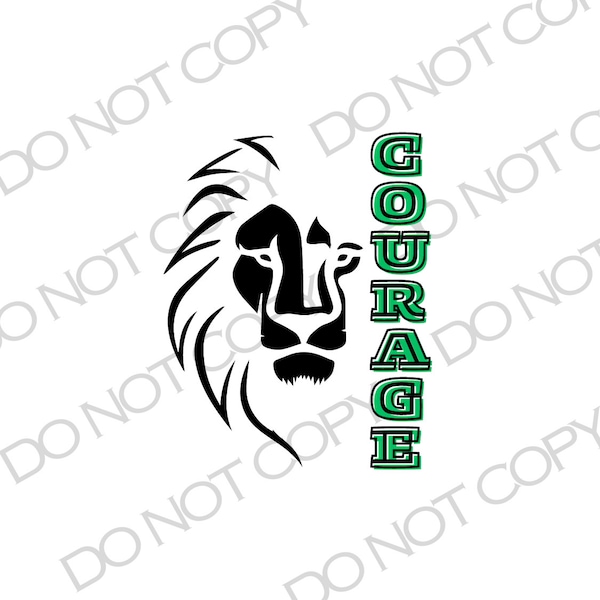 RCA Courage Lion Ron Clark House Isibindi Tee Shirt Design Printable PNG SVG Cut File Diamond School Spirit