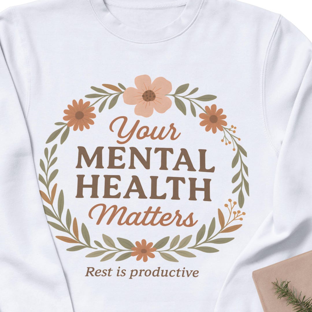 Your Mental Health Matters PNG | Rest is Productive Sublimation Design ...