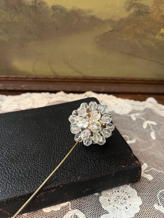 Antique Glass Bead Hat Pin, Early 1900s Collectible J… - Gem