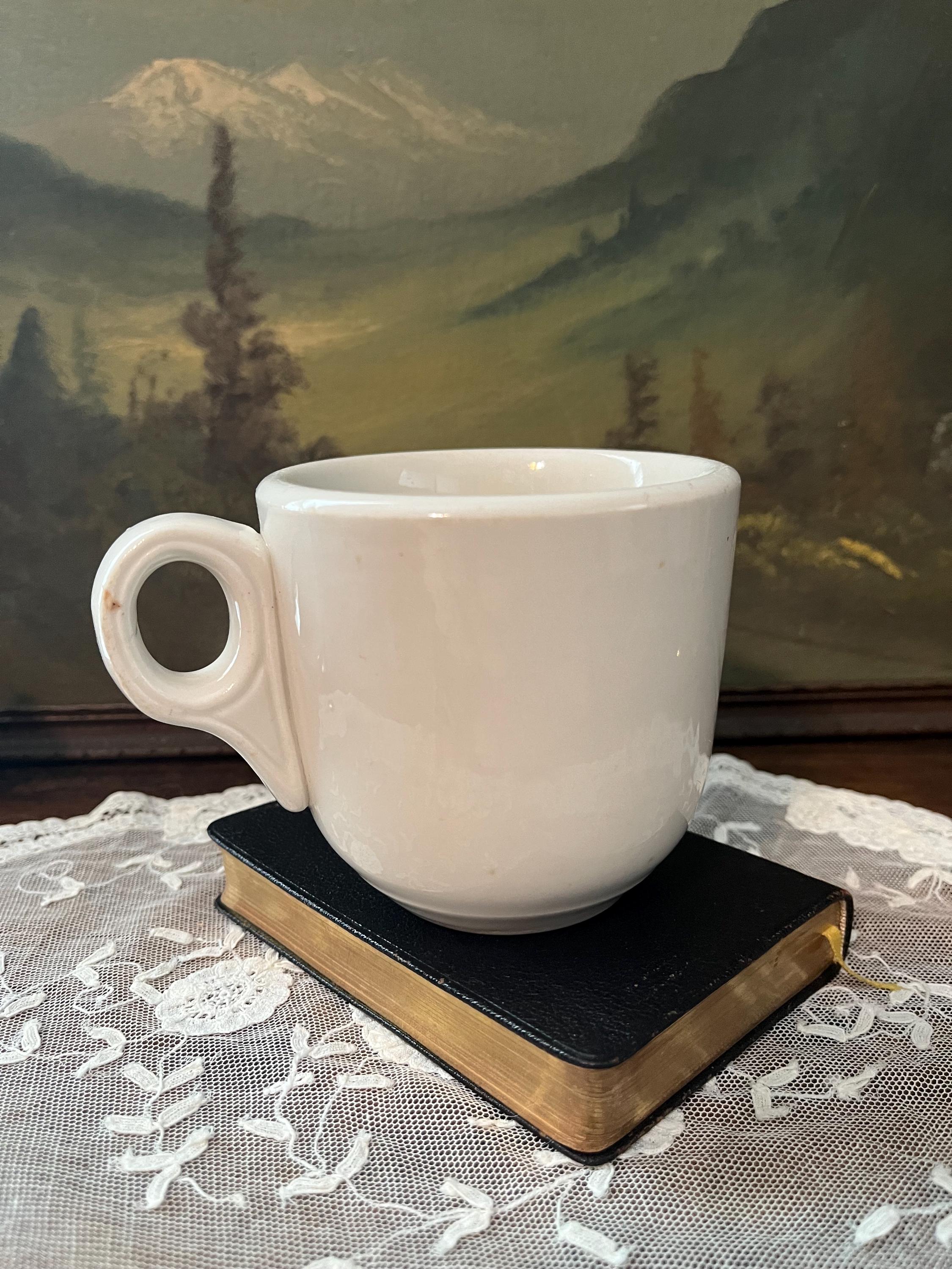 White Ironstone Mugs - Etsy