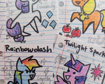 Artist Notebook Cards- MLP themed