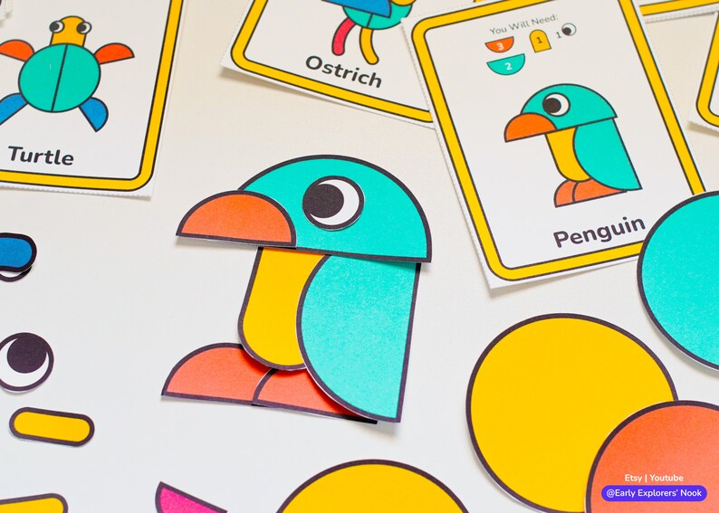 Montessori Printable Puzzle for Preschool Toddler Activities Pattern ...
