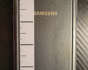 Cell phone ruler decal