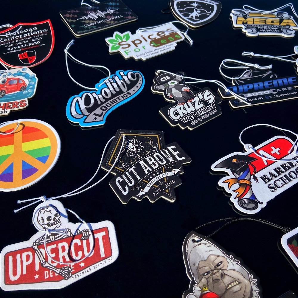 BULK Custom Diecut Air Fresheners With Your Business Logo Etsy